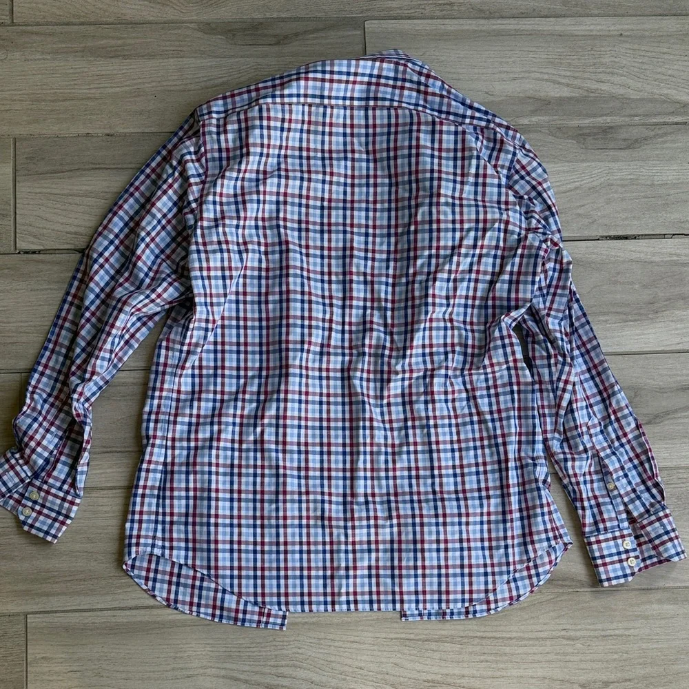 Banana Republic Red and Blue Plaid Shirt